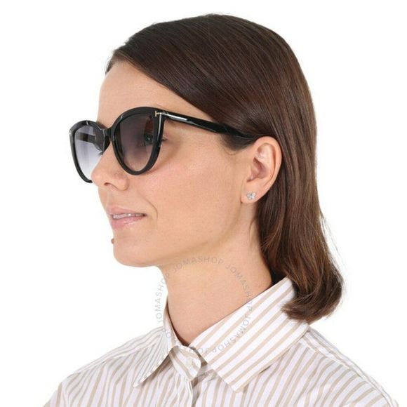NEW Tom Ford FT0915/S ISABELLA 52F Havana Brown Gradient Cat Eye Women Sunglasse - Picture 4 of 11